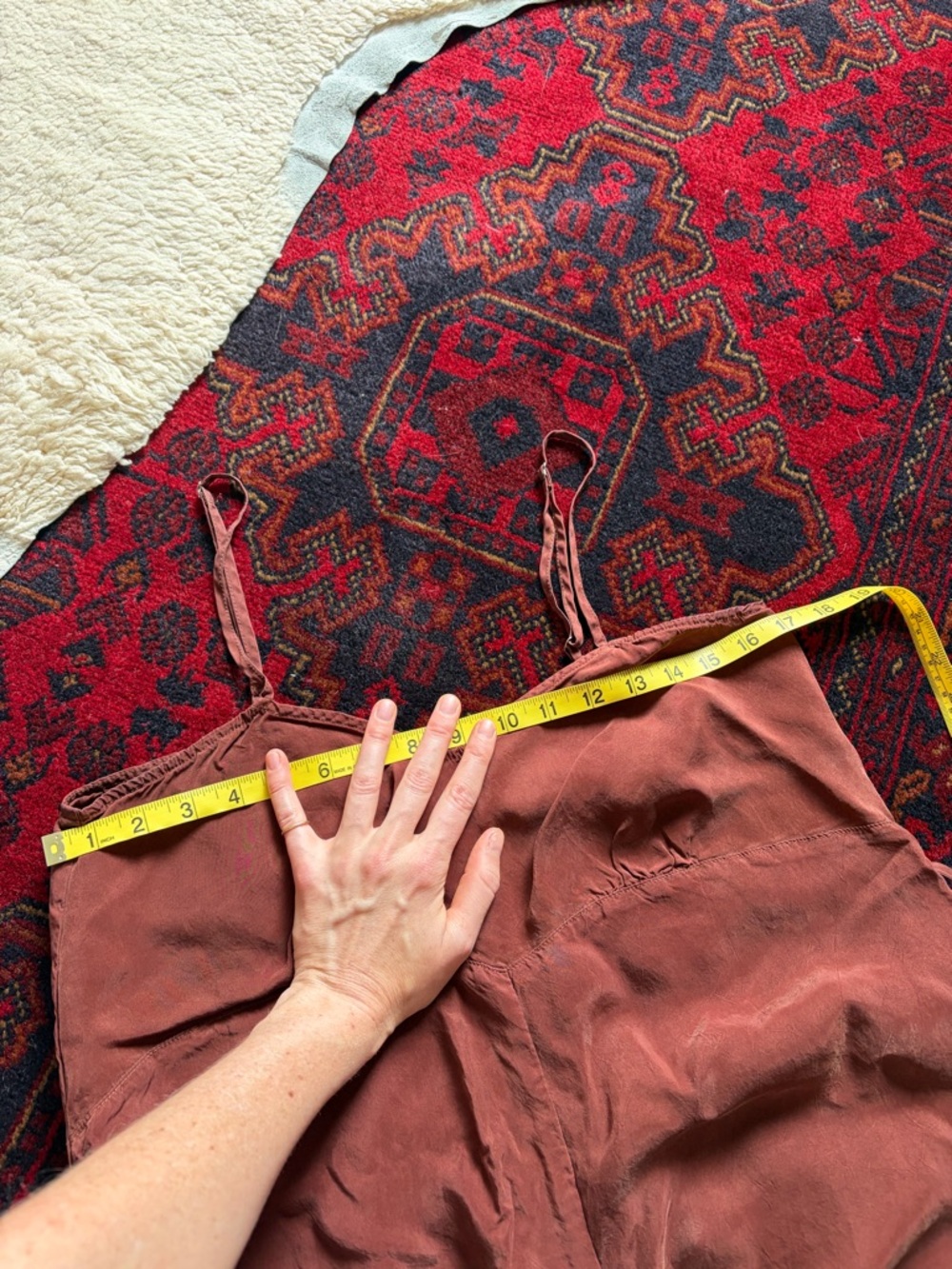OZMA Ingrid Wide-Leg Cupro Jumpsuit in Adobe, Medium - Picture 6 of 10